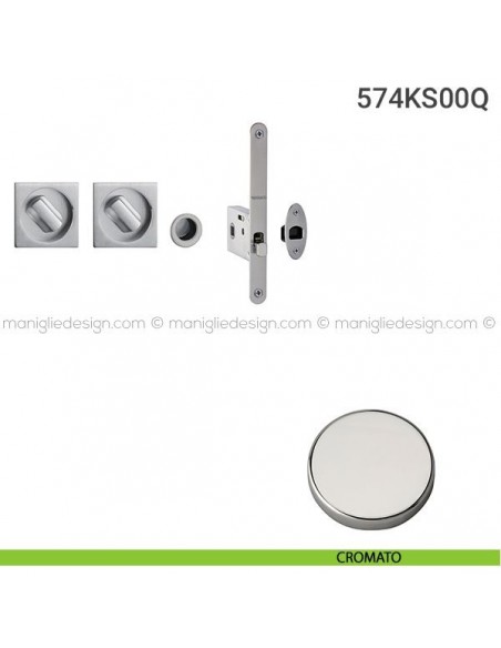 Kit per porta scorrevole 574KS00Q cromato