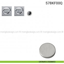 Kit placche incasso quadrate con nottolino ad anello e folle 578 Reguitti con frontalino di trascinamento 2