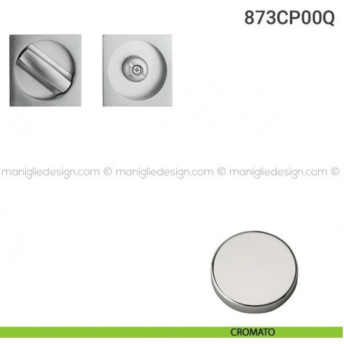 Placche incasso quadrate con nottolino 873 Reguitti cromato