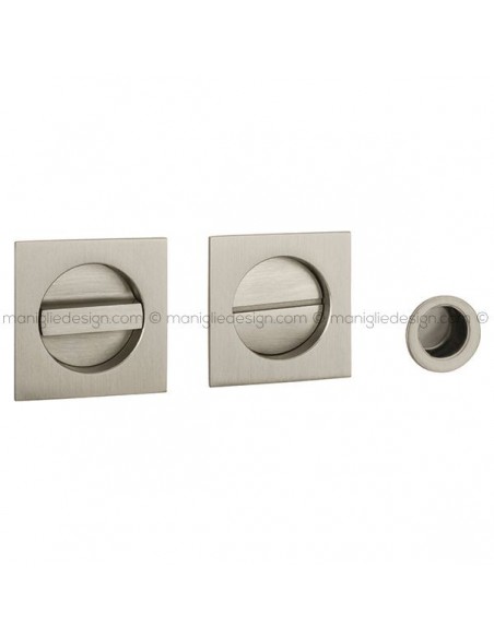 Kit placche incasso quadrate con nottolino R60 Reguitti con frontalino di trascinamento