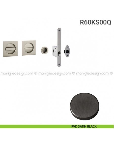 Kit per porta scorrevole R60KS00Q PVD satin black