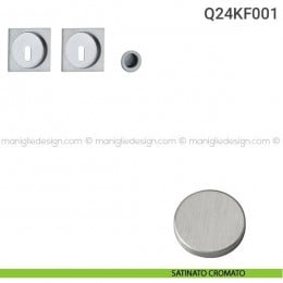Kit placche incasso quadrate foro chiave Q24 Reguitti con frontalino di trascinamento 2