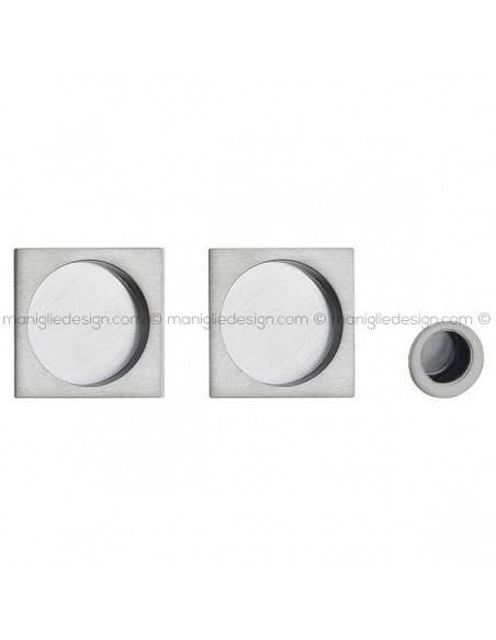 Kit placche incasso quadrate cieche Q24 Reguitti con frontalino di trascinamento
