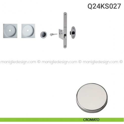 Kit per porta scorrevole Q24KS027 cromato