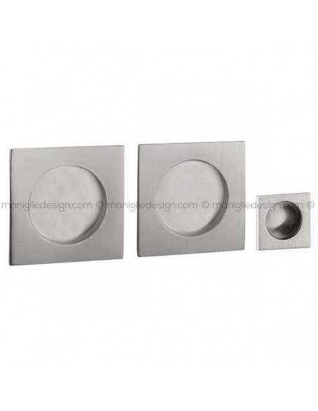 Kit placche incasso quadrate cieche Q60 Reguitti con frontalino di trascinamento