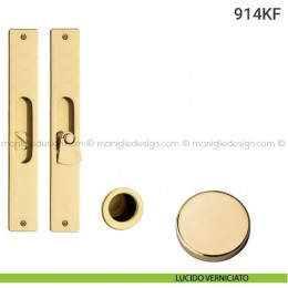 Kit placche incasso rettangolari con nottolino pendente 914 Reguitti con frontalino di trascinamento 2