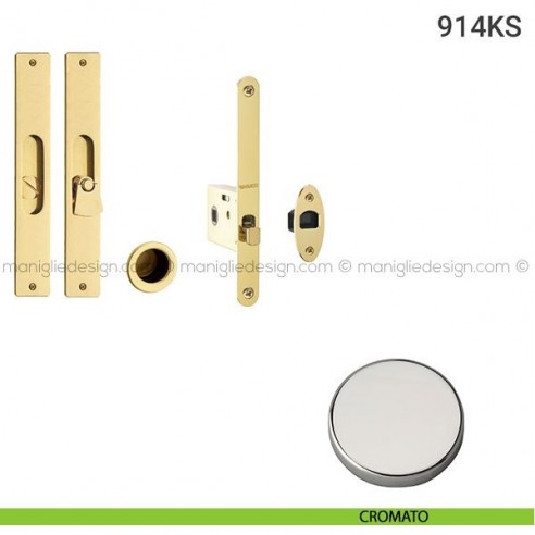 Kit per porta scorrevole 914KS cromato
