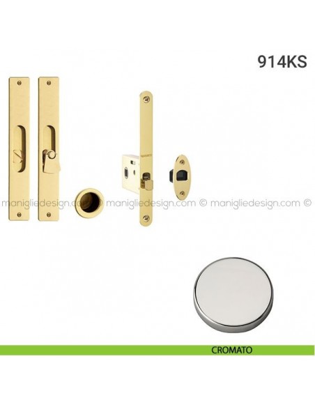 Kit per porta scorrevole 914KS cromato