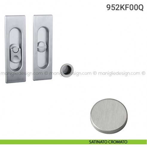 Kit per porta scorrevole 952KF00Q satinato cromato