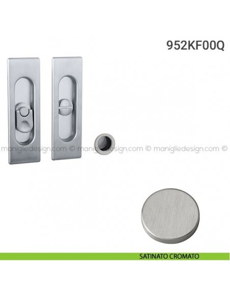 Kit per porta scorrevole 952KF00Q satinato cromato