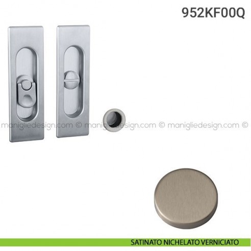 Kit per porta scorrevole 952KF00Q satinato nichelato verniciato