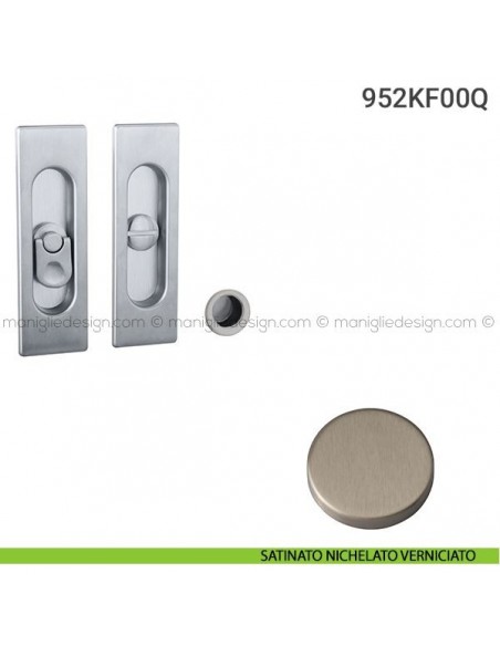 Kit per porta scorrevole 952KF00Q satinato nichelato verniciato