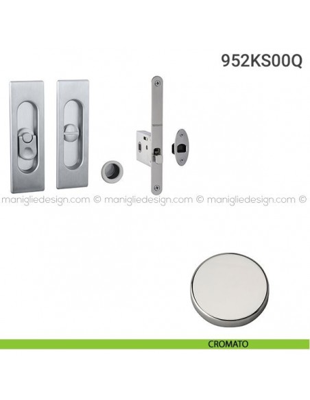 Kit per porta scorrevole 952KS00Q cromato