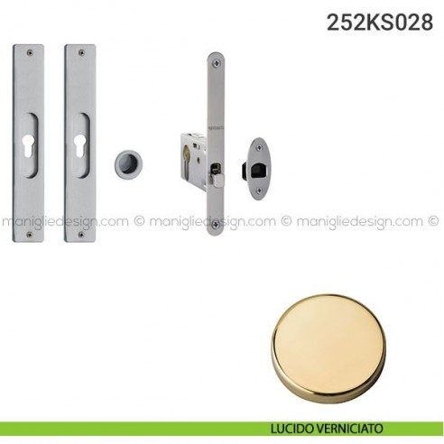 Kit per porta scorrevole 252KS028 lucido verniciato