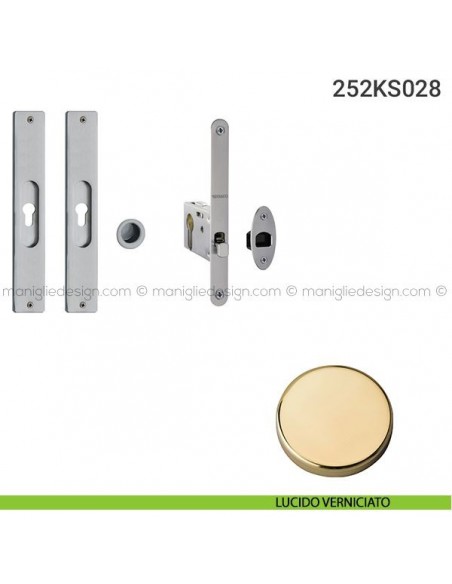 Kit per porta scorrevole 252KS028 lucido verniciato