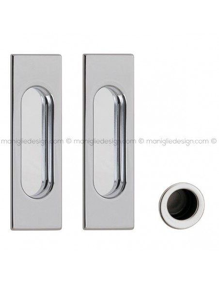 Kit placche incasso rettangolari cieche Q35 Reguitti con frontalino di trascinamento