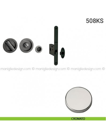 Kit per porta scorrevole 508KS cromato