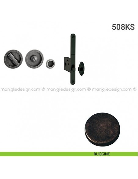 Kit per porta scorrevole 508KS ruggine