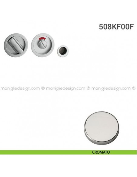 Kit per porta scorrevole 508KF00F cromato