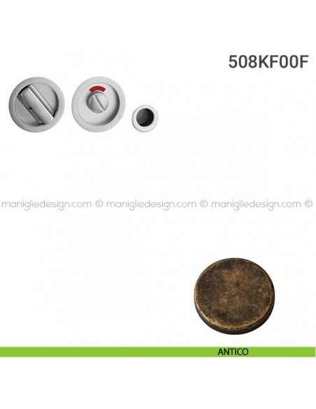 Kit per porta scorrevole 508KF00F antico