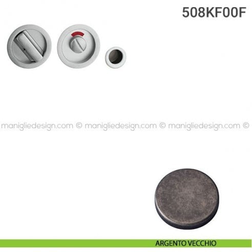 Kit per porta scorrevole 508KF00F argento vecchio