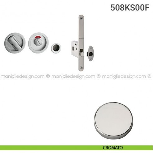 Kit per porta scorrevole 508KS-00F cromato