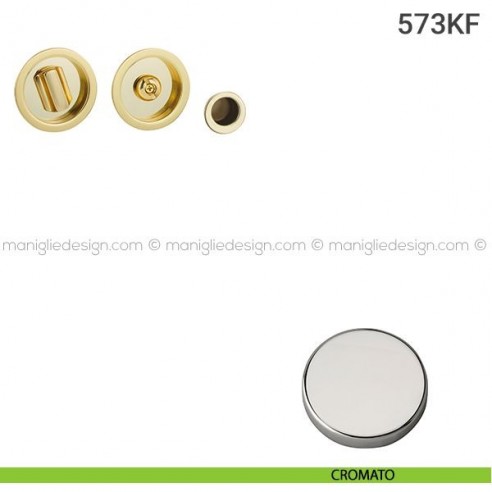 Kit per porta scorrevole 573KF cromato