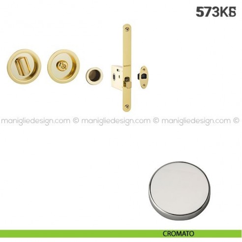Kit per porta scorrevole 573KS cromato