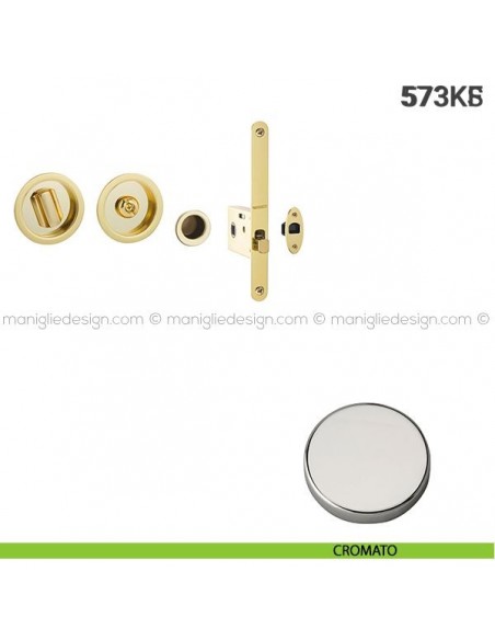 Kit per porta scorrevole 573KS cromato