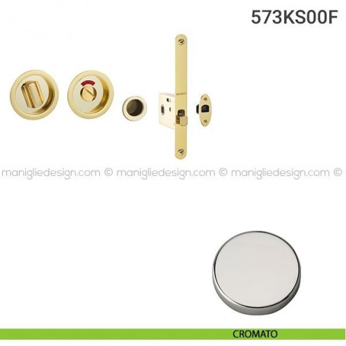 Kit per porta scorrevole 573KS-00F cromato