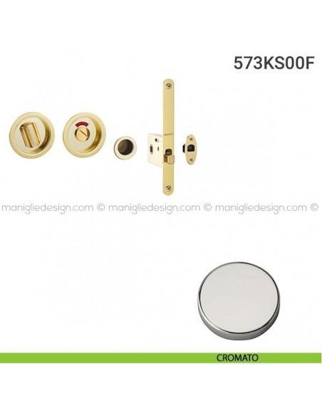 Kit per porta scorrevole 573KS-00F cromato