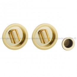 Kit placche incasso tonde con doppio nottolino 574 Reguitti con frontalino di trascinamento