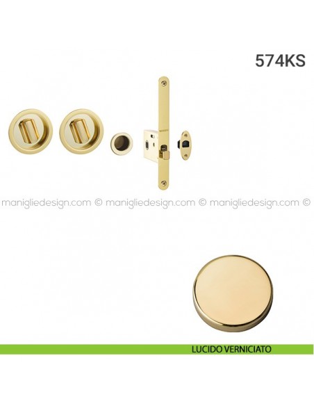 Kit per porta scorrevole 574KS lucido verniciato