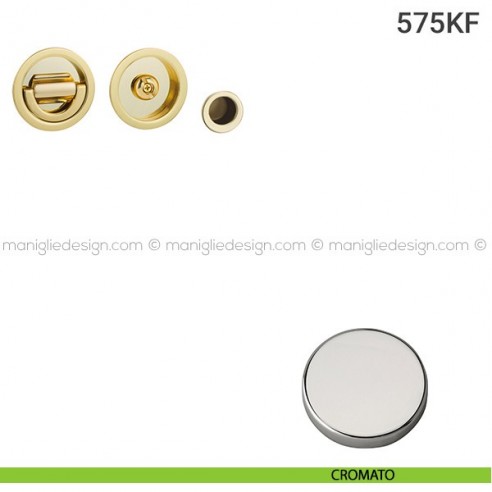 Kit per porta scorrevole 575KF cromato