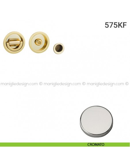 Kit per porta scorrevole 575KF cromato