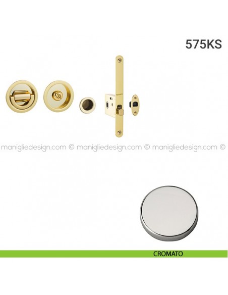 Kit per porta scorrevole 575KS cromato