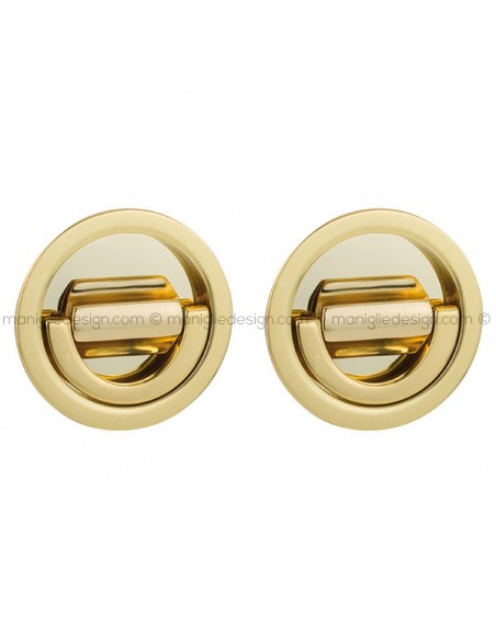 Placche incasso tonde con doppio nottolino ad anello 577 Reguitti