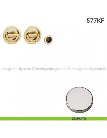 Kit per porta scorrevole 577KF cromato