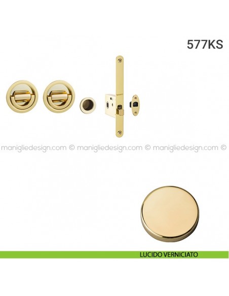 Kit per porta scorrevole 577KS lucido verniciato