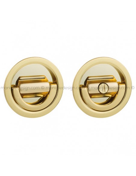 Placche incasso tonde con nottolino ad anello e folle 578 Reguitti