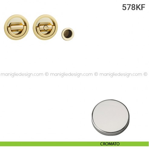 Kit per porta scorrevole 578KF cromato