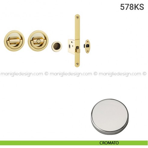 Kit per porta scorrevole 578KS cromato