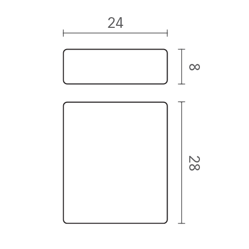 Pomello per mobile 120 Mital disegno