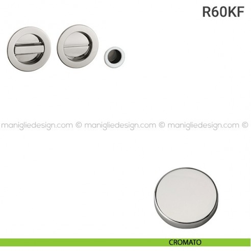 Kit per porta scorrevole R60KF cromato
