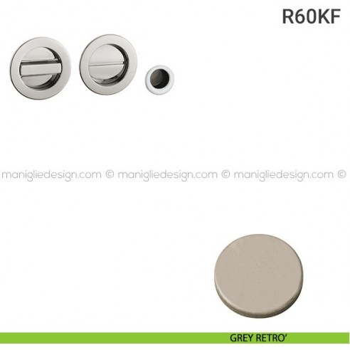 Kit per porta scorrevole R60KF grey retrò