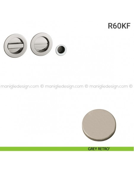 Kit per porta scorrevole R60KF grey retrò