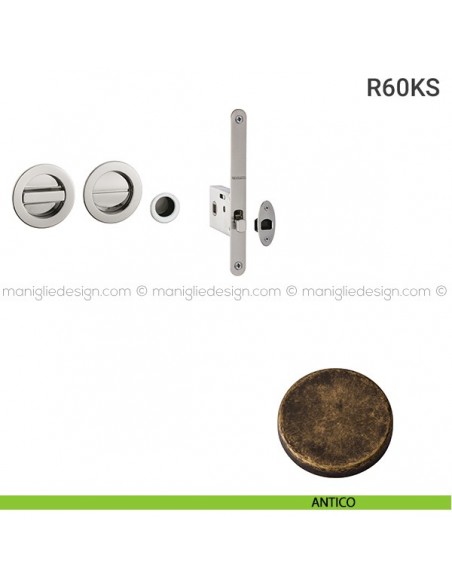 Kit per porta scorrevole R60KS antico