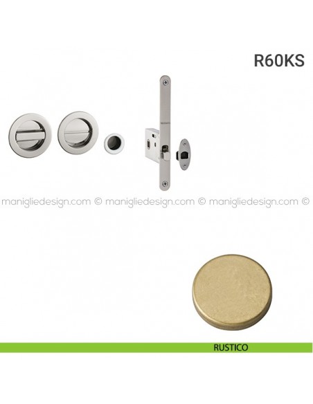 Kit per porta scorrevole R60KS rustico