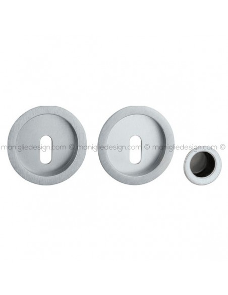 Kit placche incasso tonde foro chiave 524 Reguitti con frontalino di trascinamento