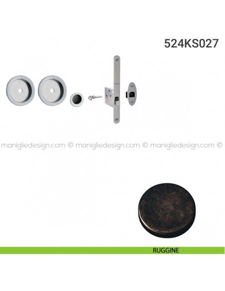Kit per porta scorrevole 524KS027 ruggine